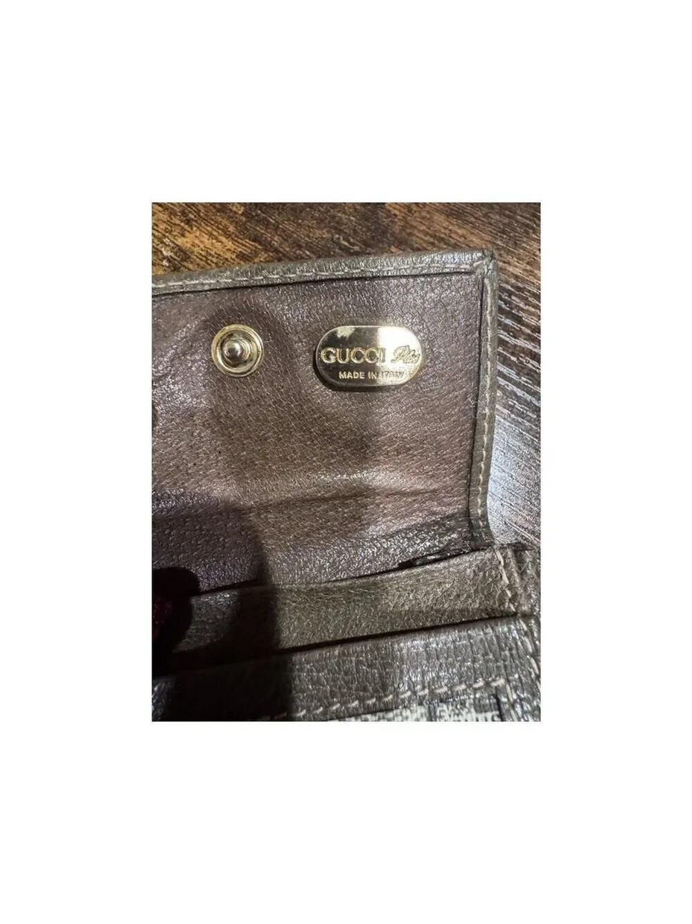 Gucci Plus Monogram Card and Coin Pouch 1970’s-1980’s